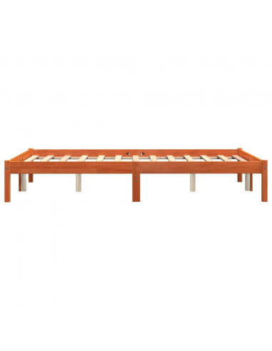 Giroletto Marrone Cera 140x190 cm in Legno Massello di Pino