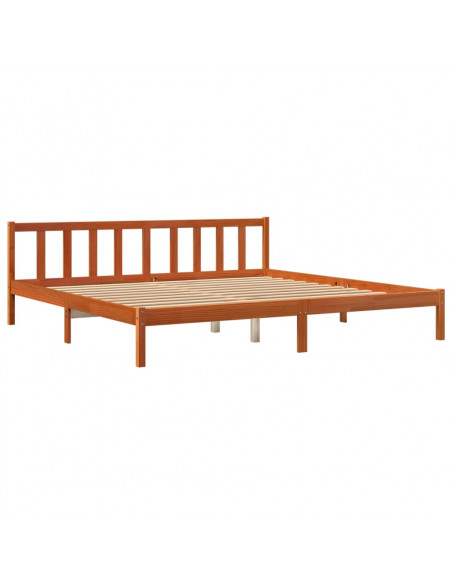 Giroletto Marrone Cera 200x200 cm in Legno Massello di Pino