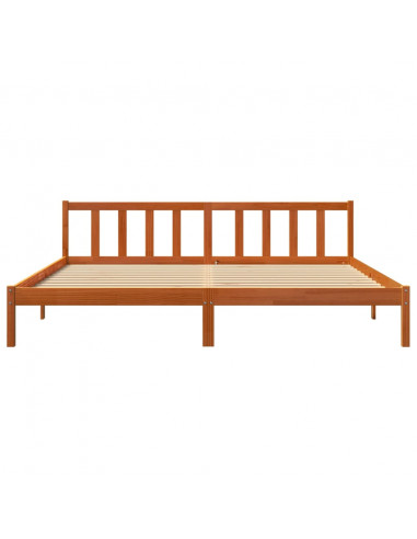 Giroletto Marrone Cera 200x200 cm in Legno Massello di Pino