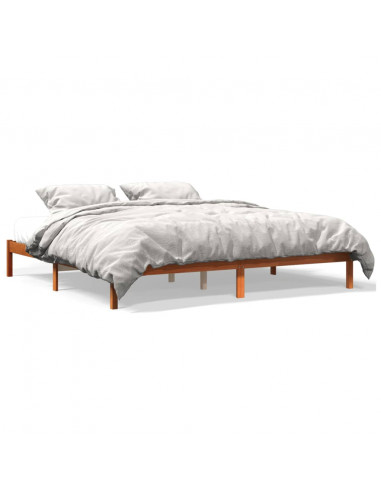 Giroletto Marrone Cera 180x200 cm in Legno Massello di Pino