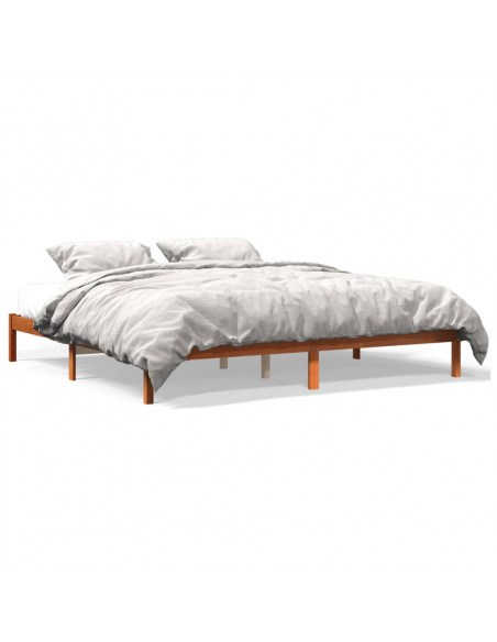 Giroletto Marrone Cera 180x200 cm in Legno Massello di Pino