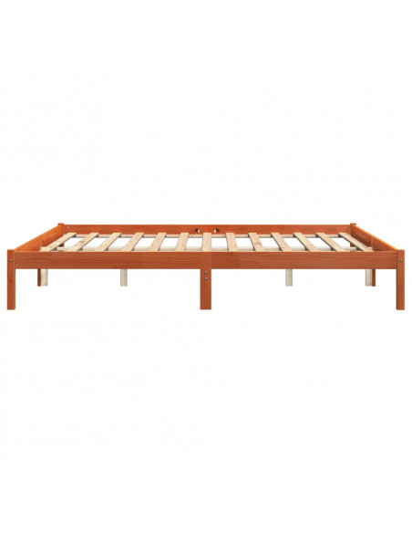 Giroletto Marrone Cera 180x200 cm in Legno Massello di Pino