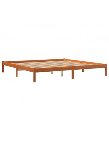 Giroletto Marrone Cera 200x200 cm in Legno Massello di Pino