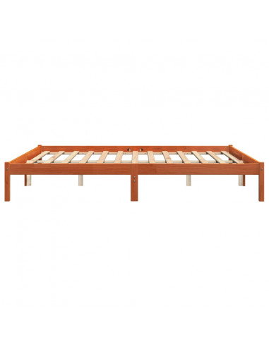 Giroletto Marrone Cera 200x200 cm in Legno Massello di Pino