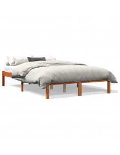 Giroletto Marrone Cera 140x200 cm in Legno Massello di Pino 2