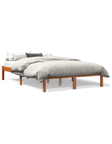 Giroletto Marrone Cera 140x200 cm in Legno Massello di Pino