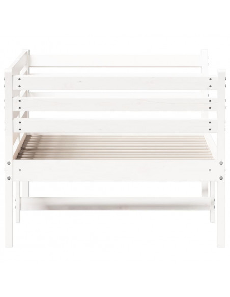 Dormeuse Bianca 75x190 cm in Legno Massello di Pino