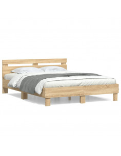 Giroletto Testiera Rovere Sonoma 140x200 cm Legno Multistrato 2