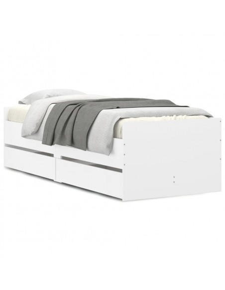 Giroletto con Cassetti Bianco 90x190 cm