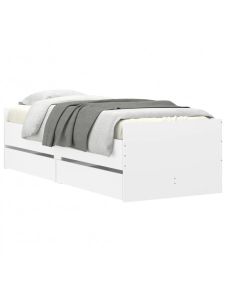 Giroletto con Cassetti Bianco 90x190 cm