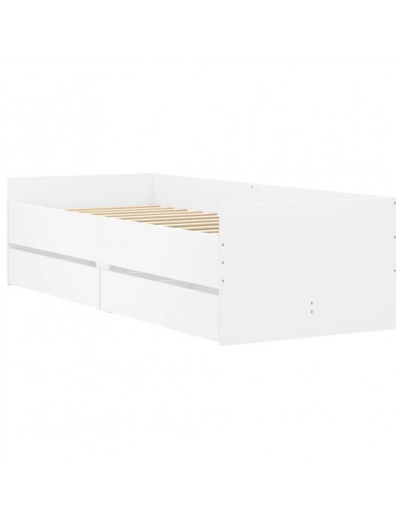 Giroletto con Cassetti Bianco 90x190 cm