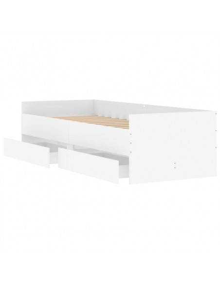 Giroletto con Cassetti Bianco 90x190 cm