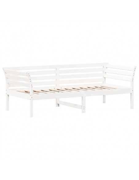 Dormeuse Bianca 80x200 cm in Legno Massello di Pino