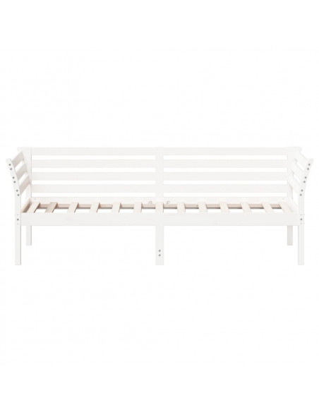 Dormeuse Bianca 80x200 cm in Legno Massello di Pino