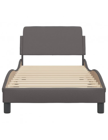 Giroletto con Testiera Crema 80x200 cm in Similpelle