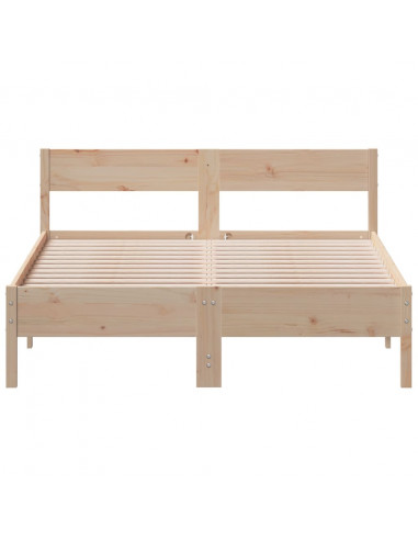 Giroletto con Testiera 160x200 cm in Legno Massello di Pino