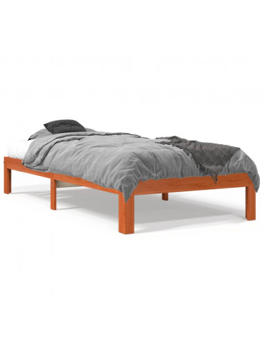 Giroletto Marrone Cera 90x190 cm in Legno Massello di Pino