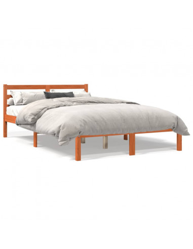 Giroletto Marrone Cera 140x200 cm in Legno Massello di Pino