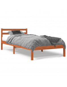 Giroletto Marrone Cera 90x200 cm in Legno Massello di Pino 2