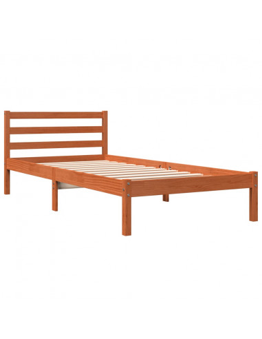 Giroletto Marrone Cera 90x200 cm in Legno Massello di Pino