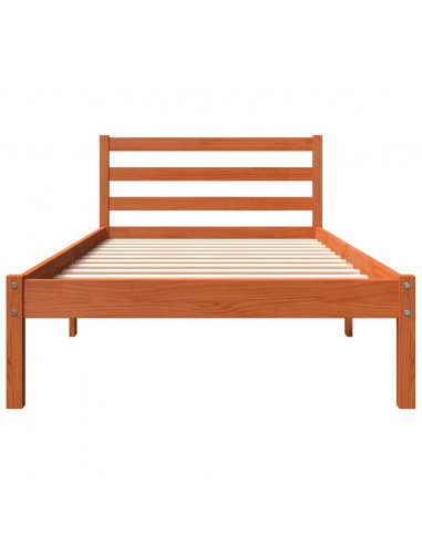 Giroletto Marrone Cera 90x200 cm in Legno Massello di Pino