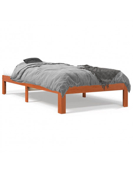 Giroletto Marrone Cera 90x200 cm in Legno Massello di Pino