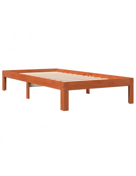 Giroletto Marrone Cera 90x200 cm in Legno Massello di Pino