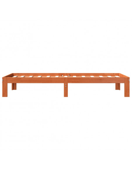 Giroletto Marrone Cera 90x200 cm in Legno Massello di Pino