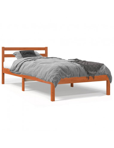 Giroletto Marrone Cera 75x190 cm in Legno Massello di Pino