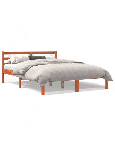 Giroletto Marrone Cera 140x190 cm in Legno Massello di Pino