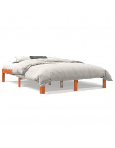 Giroletto Marrone Cera 140x190 cm in Legno Massello di Pino 2