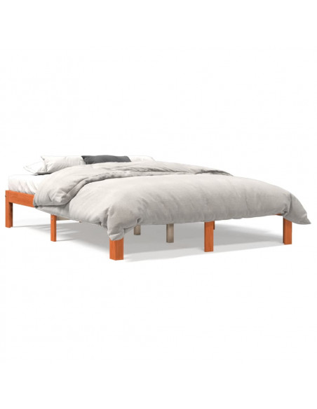 Giroletto Marrone Cera 140x190 cm in Legno Massello di Pino