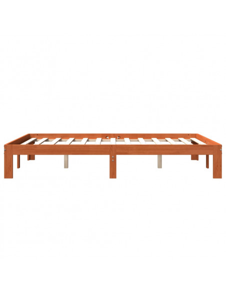 Giroletto Marrone Cera 140x190 cm in Legno Massello di Pino