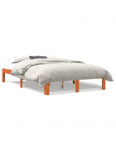Giroletto Marrone Cera 140x200 cm in Legno Massello di Pino 2