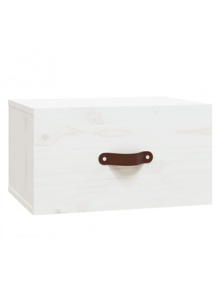 Comodino a Muro Bianco 40x29,5x22 cm