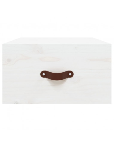 Comodino a Muro Bianco 40x29,5x22 cm