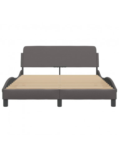 Giroletto con Testiera Crema 120x200 cm in Similpelle