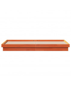 Giroletto LED Marrone Cera 200x200 cm in Legno Massello di Pino 2