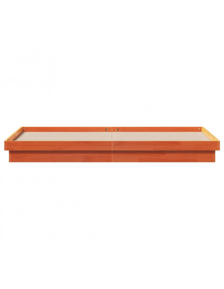 Giroletto LED Marrone Cera 200x200 cm in Legno Massello di Pino