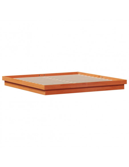 Giroletto LED Marrone Cera 200x200 cm in Legno Massello di Pino