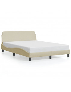 Giroletto con Testiera Crema 140x200 cm in Tessuto 2