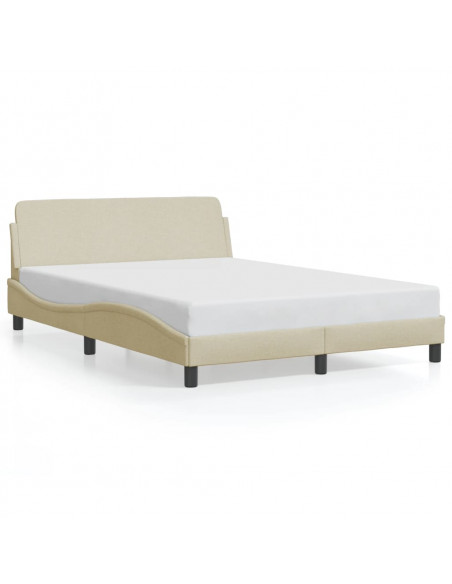 Giroletto con Testiera Crema 140x200 cm in Tessuto