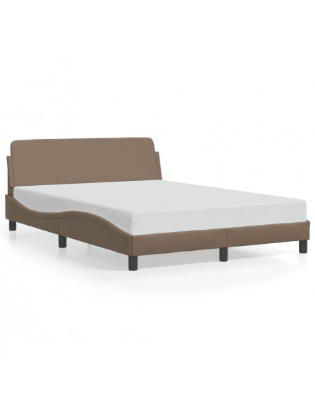 Giroletto con Testiera Cappuccino 140x200 cm in Similpelle