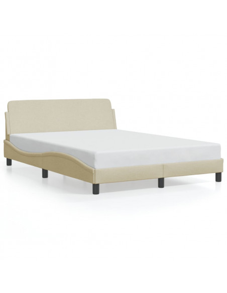 Giroletto con Testiera Crema 140x190 cm in Tessuto