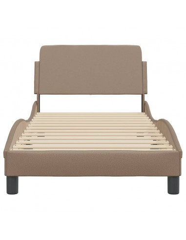 Giroletto con Testiera Cappuccino 90x190 cm in Similpelle