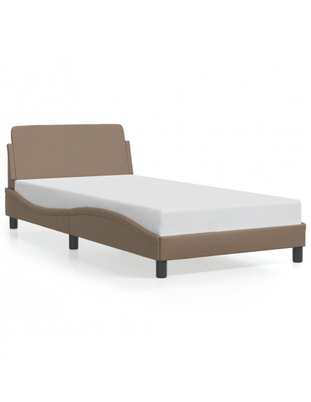 Giroletto con Testiera Cappuccino 100x200 cm in Similpelle