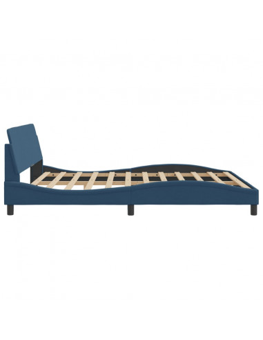 Giroletto con Testiera Blu 180x200 cm in Tessuto