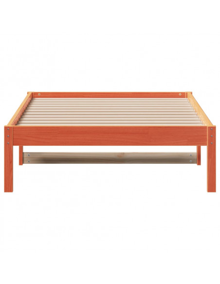 Dormeuse Marrone Cera 80x200 cm in Legno Massello di Pino