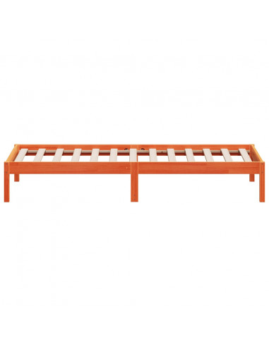 Dormeuse Marrone Cera 80x200 cm in Legno Massello di Pino