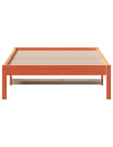 Dormeuse Marrone Cera 90x190 cm in Legno Massello di Pino